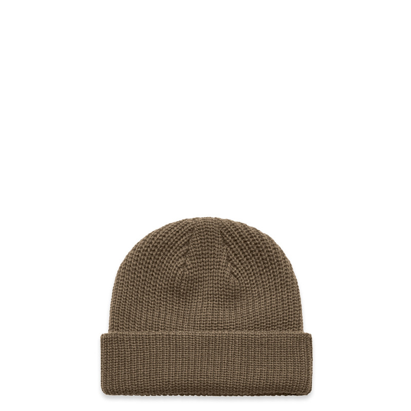 Cable Beanie in Walnut