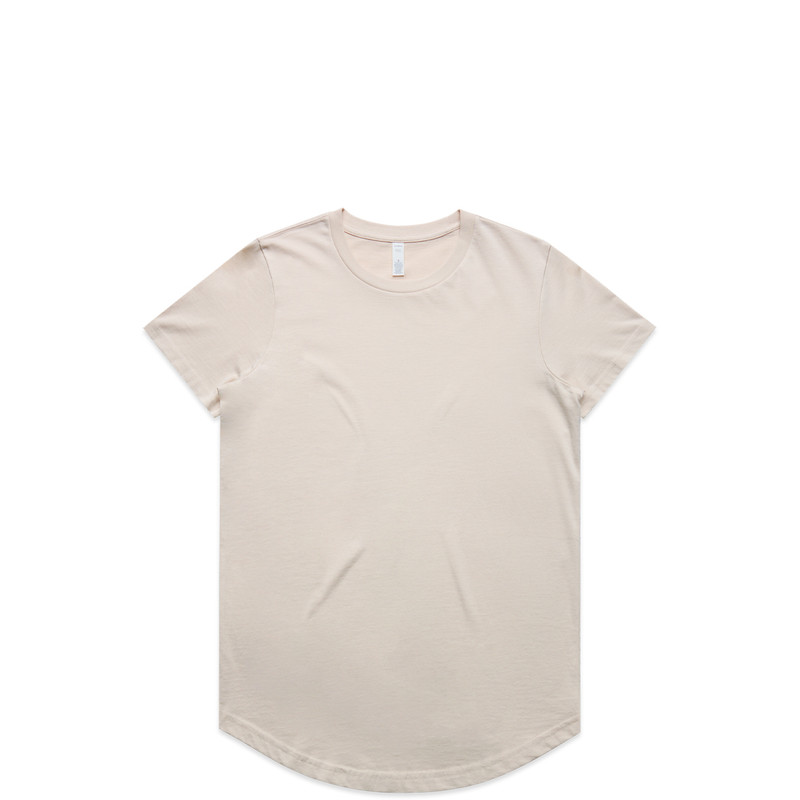 Women's Maple Curve Tee in Bone
