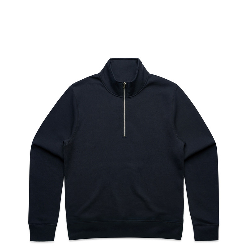 Women's Stencil Half Zip Crew in Navy
