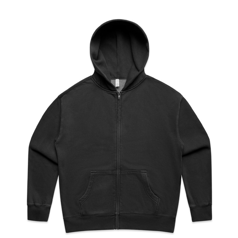Women's Relax Faded Zip Hood in Faded black