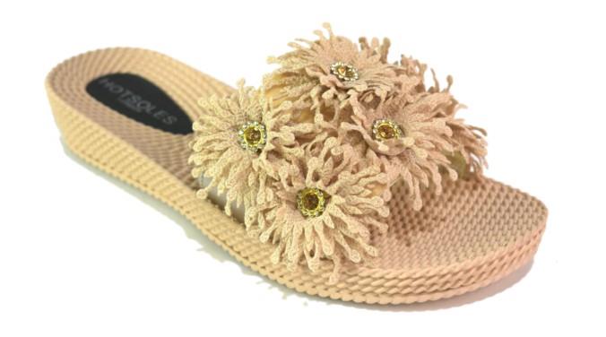 Women’s Slides & Flip-flops LLE-9137 in Nude