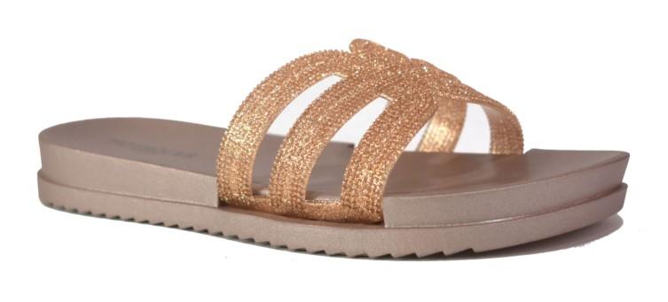 Women’s Slides & Flip-flops LLE-9145 in Rose Gold