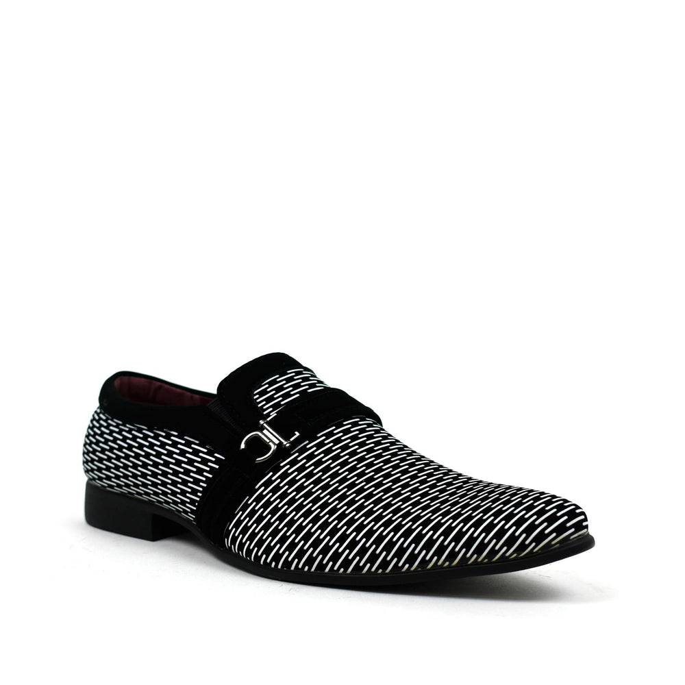 Men’s Loafers MSH-6963 in Black/White