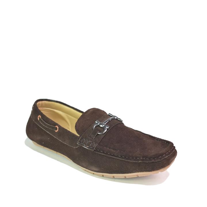 Men’s Loafers MSH-8758 in Brown Suede